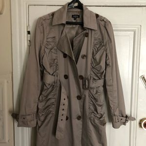 Tan Bebe Trench Coat size L